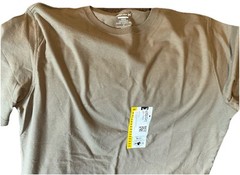 Member’s Mark Men’s Crewneck Short Sleeve Tee Khaki Size Medium NWT
