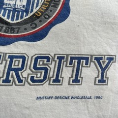 Vintage Howard University HBCU Big Logo Collegiate Short Sleeve Shirt XL *read
