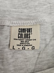 Comfort Colors Gray Geller Cup Champ TV FRIENDS Theme T-Shirt Size Large