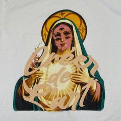 Virgin Mary Creer De L’art Christian Iconography Art Shirt Large 22×28 White