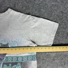 Vintage Alpha Wolves AOP T Shirt Large Gray Wolf 90s Nature All Over Print Aztec