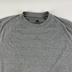 Adidas Tshirt Mens XL Gray Crew Neck Climate Short Sleeve