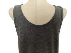 ATHLETIC WORKS DRIWORKS TRI-BLEND Charcoal Gray Heather Tank Sz S*