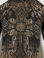 Xtreme Couture By Affliction Men’s T-Shirt DECRETUM Brown Biker S-5XL