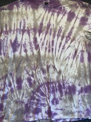 Hand Dyed Tie Dye Short Sleeve Shirt XL. Unisex For Men And Women. 100% Cotton.