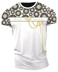 Men’s Bucheli Cotton T Shirt,Italian Style,Slim Fit,Stretch S M….A16.A