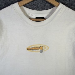 Vintage Mossimo Shirt Mens Large White 90s Skate Battery Parody Stussy Surf USA