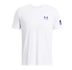 Under Armour Freedom Flag Gradient Men’s T-Shirt 3XL Loose fit White NWT
