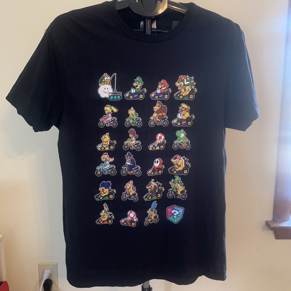 Mario Kart T Shirt Men’s Size Large Delta Official Nintendo Licensed Product