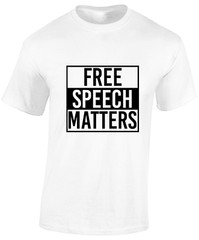 FREE SPEECH MATTERS MENS T SHIRT UK UNITED KINGDOM GOVERNMENT POLITICS TOP