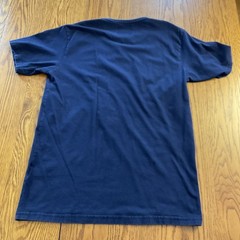 GUCCI Navy Blue L’aveugle Bee Patch Cotton Jersey T-Shirt Women’s Size Large