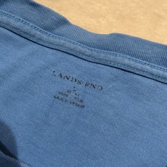 Lands End Men’s T Shirt Size Large Light Blue Short Sleeve