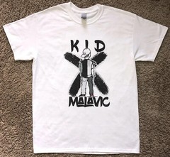 Kid Malavic Unisex Short Sleeve Kid Backwards Hat X White Graphic T-Shirt