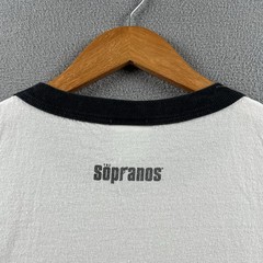 Vintage The Sopranos Shirt Mens XL White Ringer Bada Bing HBO Promo Tony Soprano