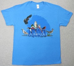 ARIZONA BIRDS-Hawk Quail Owl Trogon Roadrunner Woodpecker Nature T shirt S,L,2XL