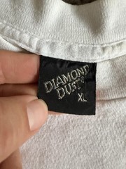 VTG Diamond Dust Shirt Mens XL White Wildlife Graphic Crew Neck Cotton Jersey