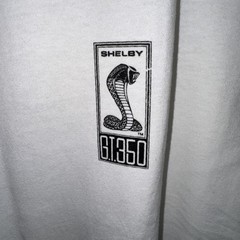Shelby Ford Mustang Cut Off Shirt Sleeveless Muscle Graphic Tees GT 350 SZ L