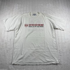 Vintage Dodge Cars & Trucks T-Shirt Men’s XL White Double Sided Print White Rare