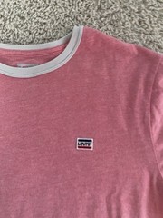 Levis shirt adult medium pink short sleeve crewneck casual outdoor mens a236****