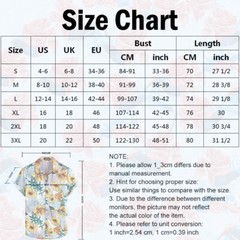 Hawaiian Shirt Mens Button Down Coconut Tree Print Beach Vacation Aloha Party