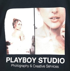PacSun Playboy Studio T-shirt in Black, Size L (See description)