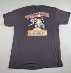 ULM Homecoming 2011 Shirt Mens M Black Uni Louisiana Monroe Circus 80 Years