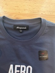 Aéropostale Men’s M Blue Short Sleeve Crew Neck Logo Graphic Print T-Shirt