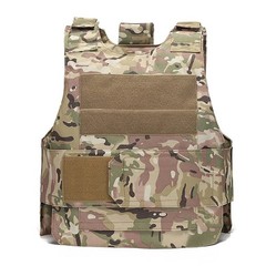 Body Bulletproof Vest Front Back Plates Armor Tactical Jacket Guard Security Kit