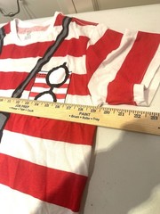 Where’s Waldo Shirt Unisex Costume Novelty Size Small Halloween EUC