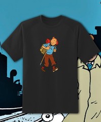 Les Aventures De Tintin T shirt Adult & Youth sizes FAST SHIP!!