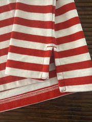 NWOT Murano Liquid Luxury Men’s Size L Red/White Stripe Shirt With Pocket L815