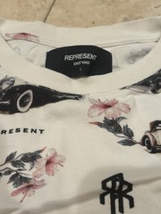 Represent England Vintage Car T-shirt Sz-L