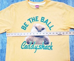 Homage Caddyshack Gofer Retro Single-Stitch Yellow Medium T-Shirt~Made In USA