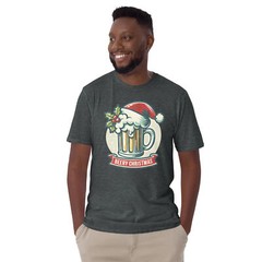 Funny Christmas T-Shirt | Beery Christmas | Witty Beer Lover Shirt | X-Mas Tee