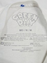 Vintage Green Day White Dookie T Shirt Men’s M Airplane Cotton Band Rock Style
