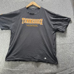 Tennessee Volunteers Shirt Mens L Black Graphic Tee Crewneck Cotton Tagless Logo