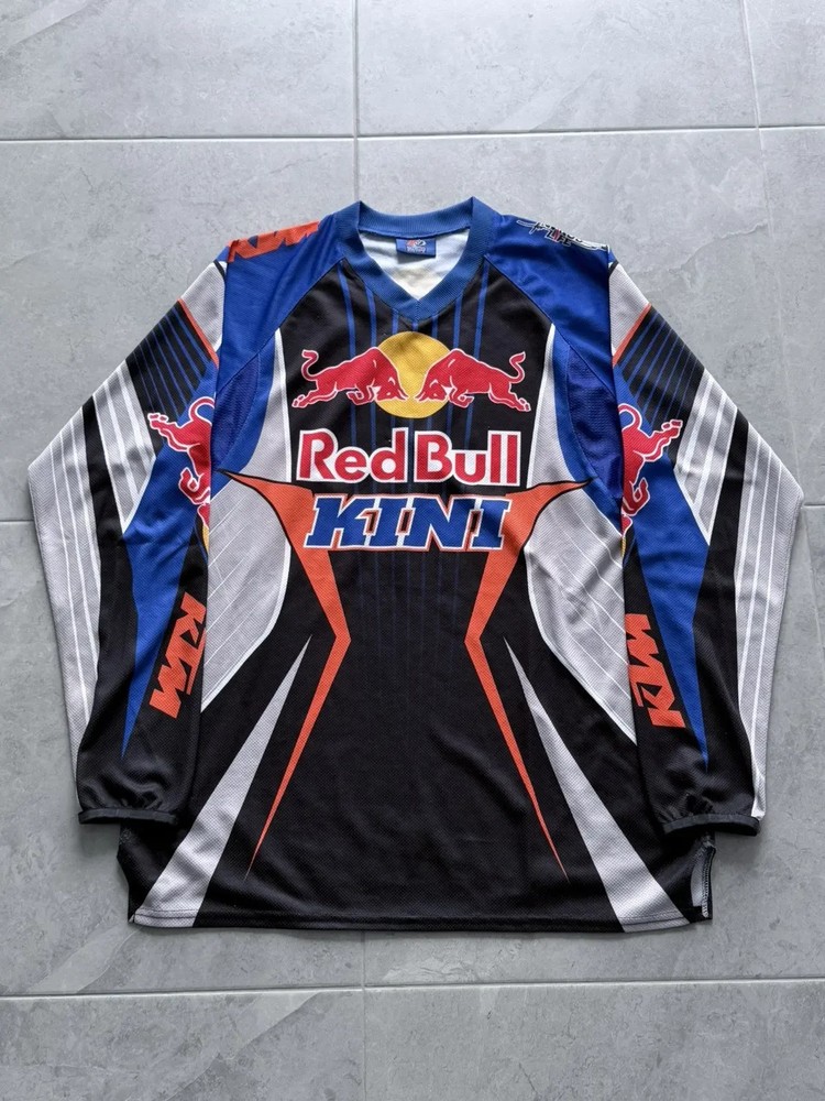 Vintage Y2K Red Bull KTM Moto Jersey Size XL