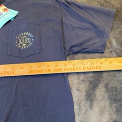 ComfortWash Steamboat Colorado Pocket T-Shirt Mens Large Navy Blue Cotton NWT