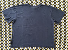 LAT Navy Blue Size L “Soy Inmigrante” Cropped Crewneck Short Sleeve T-Shirt