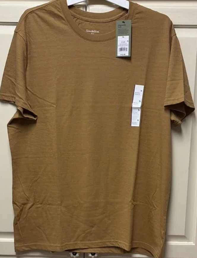 Goodfellow & Co Men’s Crewneck T-Shirt – Brown (Size M, NWT)