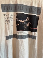Muhammad Ali Rumble in the Jungle T-Shirt Mens L Graphic Boxing Tee. NWOT