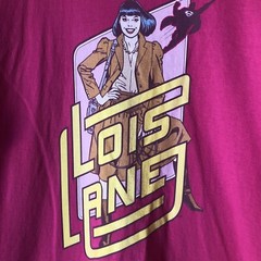 DC Comics Lois Lane Pink T-Shirt Size Large Jerzees Hi Densi-T 