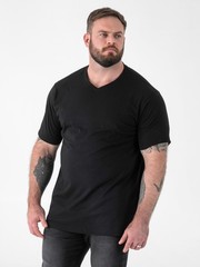 D555 Duke Big Mens Plain Cotton V Neck T-Shirt1 2XL-5XL 6XL 7XL 8XL 9 Colours