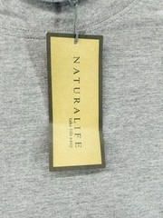 Naturalife Mens Cotton Rayon Light Grey Large Mock Neck Turtleneck NWT