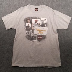 Vintage Harley Davidson T Shirt Mens L Gray Andrea’s Urbana IL Motorcycles USA