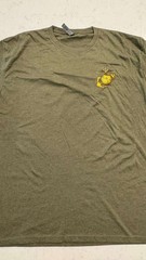 United States Marines T-Shirt Military Green Sz 3XL Next Level Premium EGA Logo