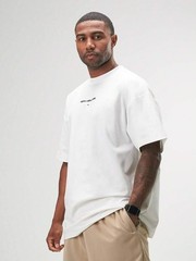 ARC Men’s Oversized Drop Shoulder Tee, Heavyweight Casual Gym Streetwear