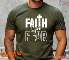 Unisex Faith Over Fear Christian T-Shirt, Men T shirt,Women T shirt Gift Religio