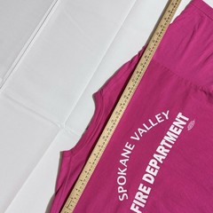 Bayside VTG Tee, USA, 100% Cotton, Spokane FD, Pink, Women’s, Large