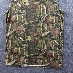 VTG Mossy Oak Tree Camouflage Sleeveless Hunting Tank Top Mens XL (Fits L) Green
